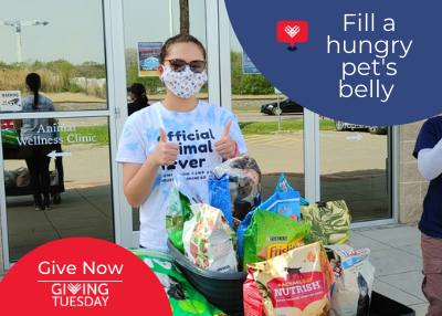 Houston Humane Society | Giving Tuesday: Teen helps fill bellies of pets in need