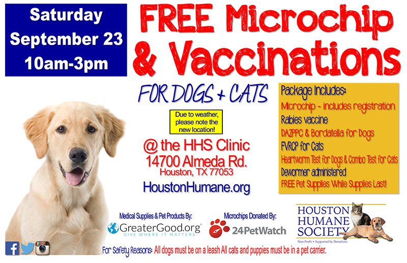 Free Microchip \u0026 Vaccinations