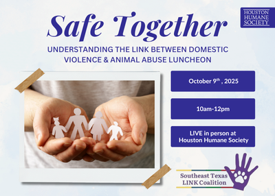 Houston Humane Society | Safe Together: Understanding the Link Between Domestic Violence and Animal Abuse Luncheon