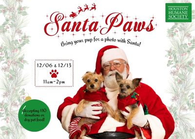 Houston Humane Society | Santa Paws