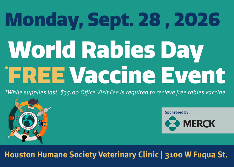 Houston Humane Society | World Rabies Day: Free Rabies Vaccines